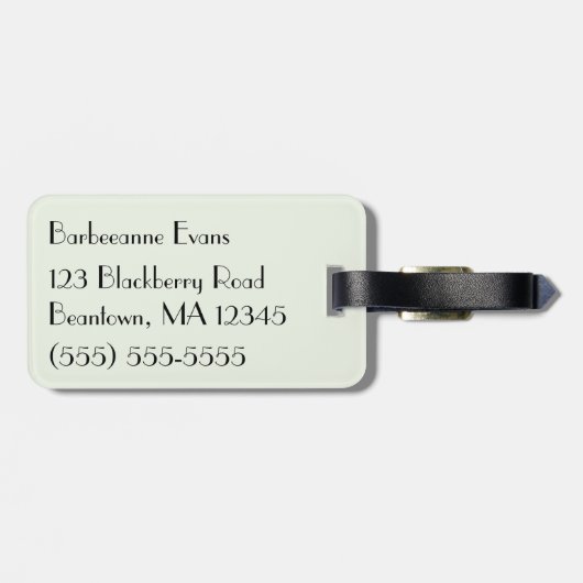 Paris im Rosa Gepäckanhänger (Rückseite horizontal)