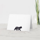 Paris im Sand Dankeskarte (Rückseite)