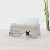 Paris im Sand Dankeskarte (Vorderseite)