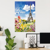 Paris in Bloom Poster (Heimbüro)