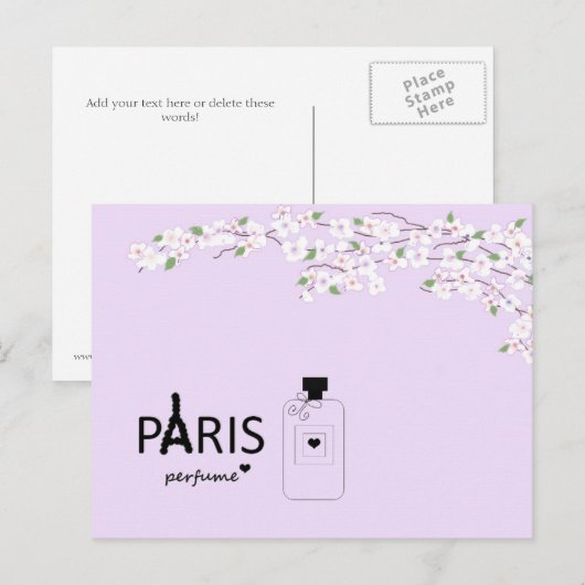 Paris in Bloom Postkarte (Vorne/Hinten)
