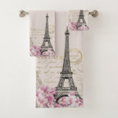 Paris in Blume Badhandtuch Set (Insitu)