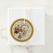 Paris in Brun Geschenkanhänger (Beispiel)