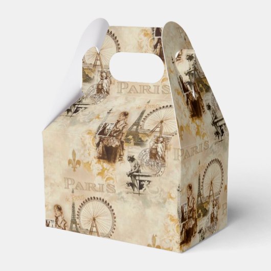 Paris in Brun Geschenkschachtel (Rückseite)