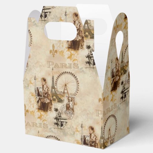 Paris in Brun Geschenkschachtel (Geöffnet)