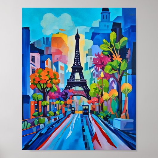 Paris in Color Print, Value Poster Paper (Matte) (Vorne)