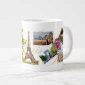 Paris in der Frühlingszeit - Tasse - große 20 Unze (Vorderseite Rechts)
