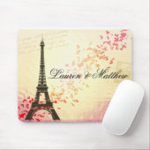 Paris in der Liebe - Eiffel-Turm Mousepad (Mit Mouse)