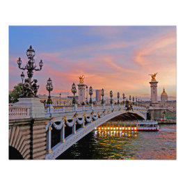 Paris in Dusk Fotodruck