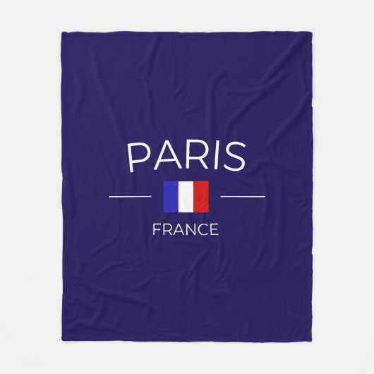 Paris in Frankreich Fleecedecke (Vorderseite)