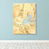 Paris in Frankreich Leinwanddruck (Insitu (Holzboden))