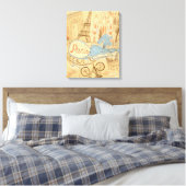 Paris in Frankreich Leinwanddruck (Insitu (Schlafzimmer))