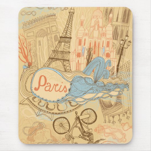 Paris in Frankreich Mousepad (Vorne)