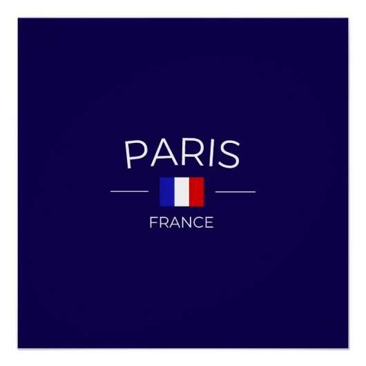 Paris in Frankreich Poster (Vorderseite)