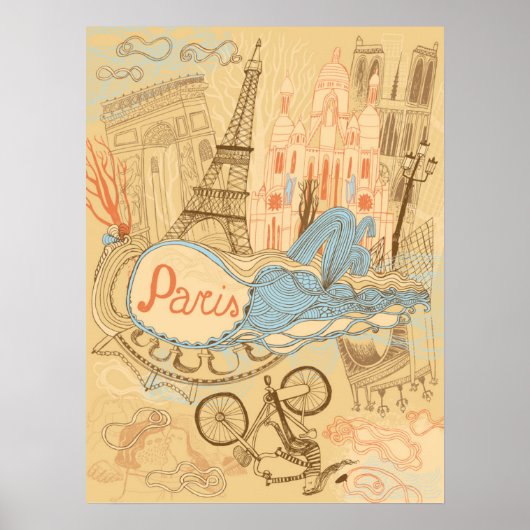 Paris in Frankreich Poster (Vorne)