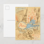 Paris in Frankreich Postkarte (Vorne/Hinten)