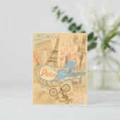 Paris in Frankreich Postkarte (Stehend Vorderseite)