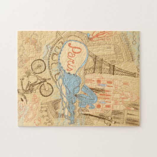 Paris in Frankreich Puzzle (Horizontal)