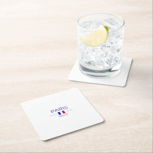 Paris in Frankreich Rechteckiger Pappuntersetzer