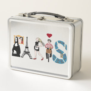 Paris in ikonischen Bildern Metall Lunch Box