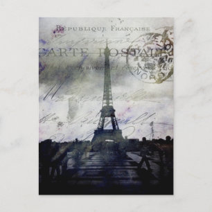Paris in Lavender Postkarte