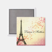 Paris in Liebe - Eiffelturm Magnet (Vorderseite/Rückseite)