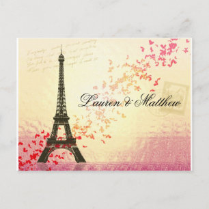 Paris in Liebe - Eiffelturm Postkarte