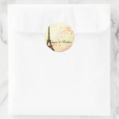 Paris in Liebe - Eiffelturm Runder Aufkleber (Tasche)