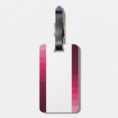 Paris in Rosa Gepäckanhänger (Rückseite vertikal)