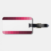 Paris in Rosa Gepäckanhänger (Rückseite horizontal)