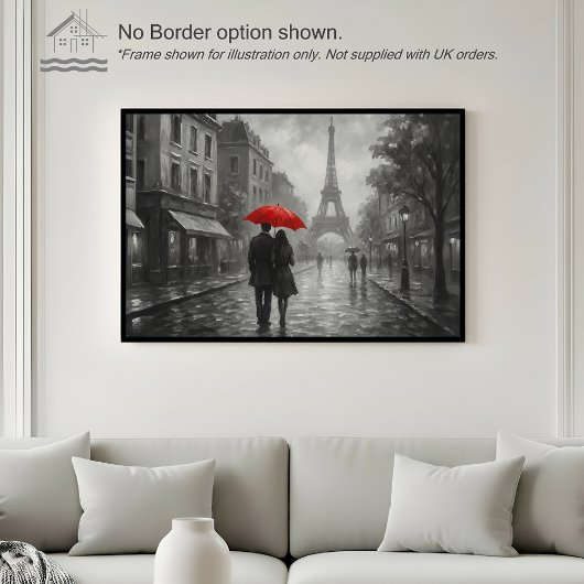 Paris in the Rain – Wall Art Print Poster