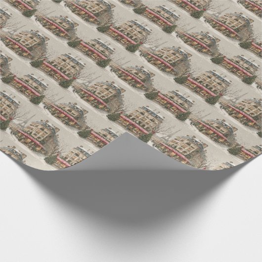 Paris in winter geschenkpapier (Ecke)