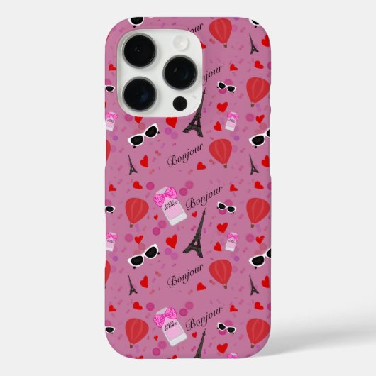 Paris Inspiriert iPhone Case (Rückseite)