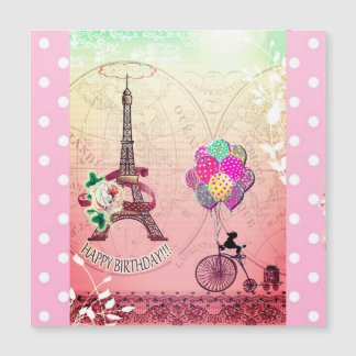 Paris Inspirierte Magnetkarte