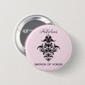 Paris inspirierte Matrone des Ehrenknopfes Button (Vorne & Hinten)