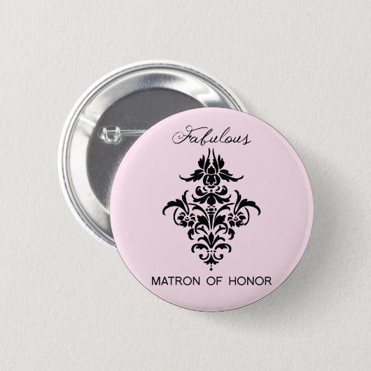 Paris inspirierte Matrone des Ehrenknopfes Button (Vorne & Hinten)
