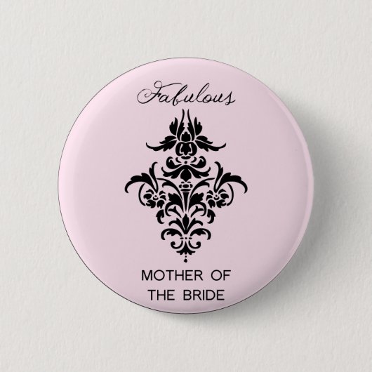 Paris inspirierte Mutter des Braut-Knopfes Button (Vorderseite)
