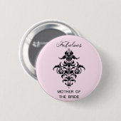 Paris inspirierte Mutter des Braut-Knopfes Button (Vorne & Hinten)