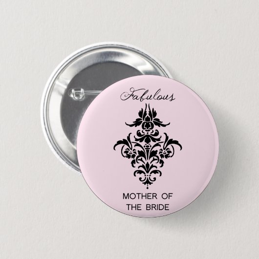 Paris inspirierte Mutter des Braut-Knopfes Button (Vorne & Hinten)