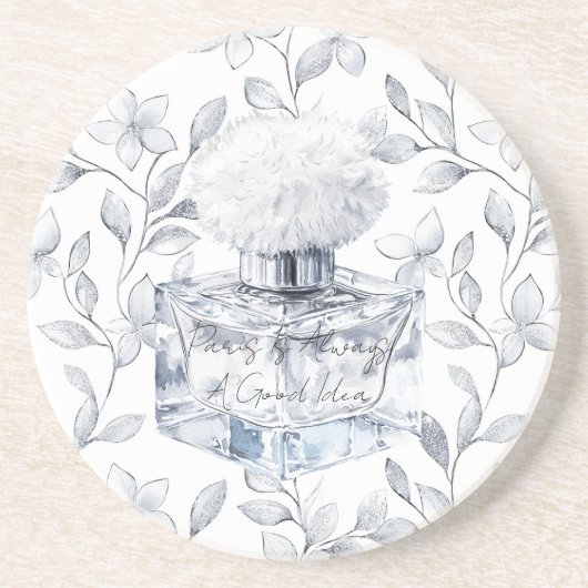 Paris is always a good idea perfume leaves getränkeuntersetzer (Vorne)