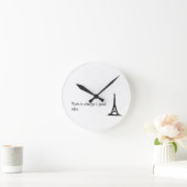 Paris is always a good idea runde wanduhr (Zuhause)