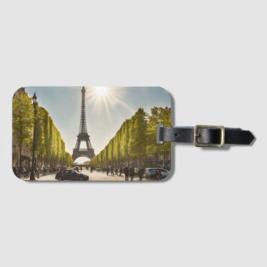 Paris (isParis6) Gepäckanhänger (Vorderseite (Horizontal))