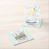 Paris ist eine gute Idee Rechteckiger Pappuntersetzer (Vor Ort)