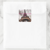 "Paris ist immer Aufkleberblatt einer guten Idee" Quadratischer Aufkleber (Tasche)