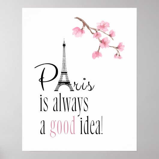 Paris ist immer ein gutes Ideenposter Poster (Vorne)