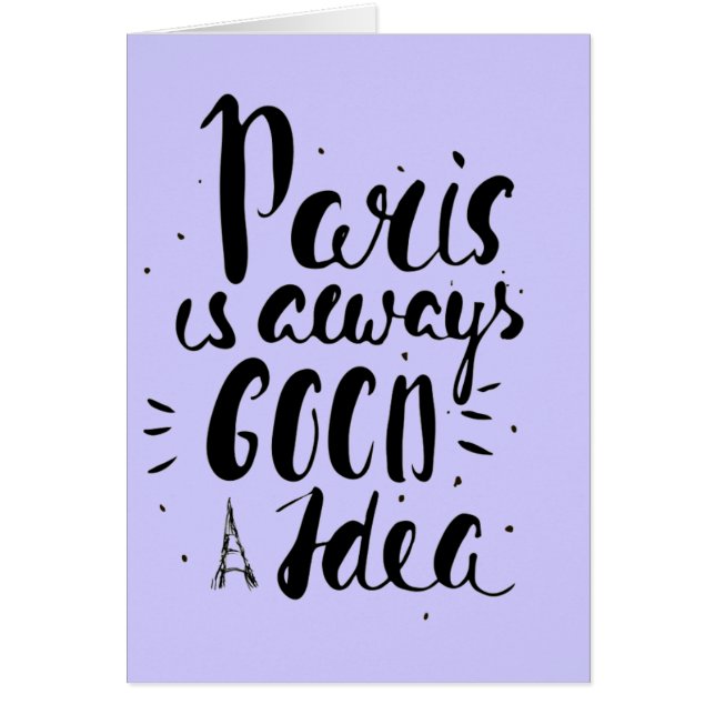 Paris ist immer eine gute Idee (Vorne)