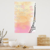PARIS ist immer eine gute Idee, Aquarell Poster (Küche)
