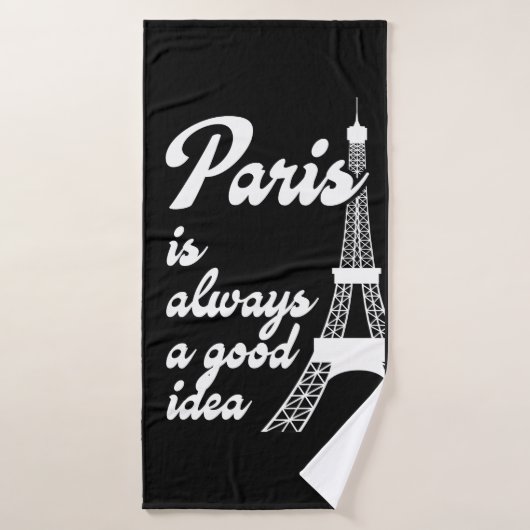 Paris ist immer eine gute Idee Badehandtuch (Badehandtuch)