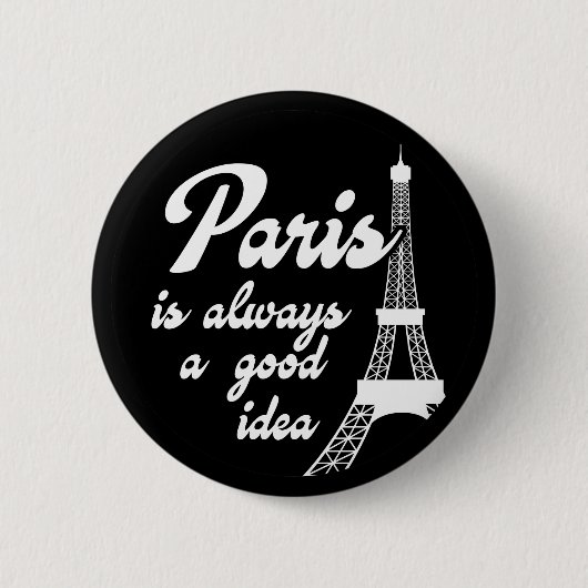 Paris ist immer eine gute Idee Button (Vorderseite)
