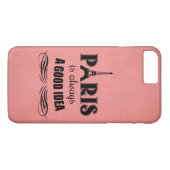 Paris ist immer eine gute Idee Case-Mate iPhone Hülle (Rückseite (Horizontal))